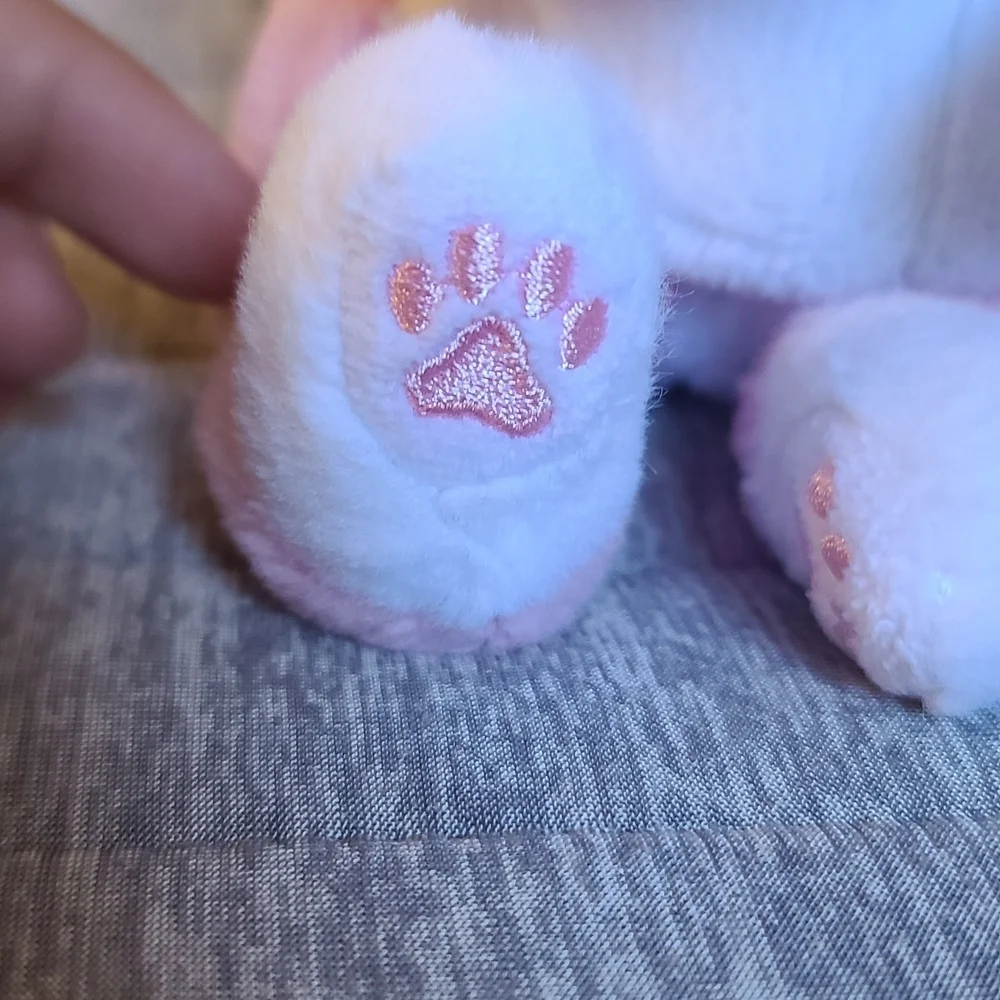 Ty Pink and White Plush Toy
